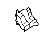 Моторчик вузла обігрівача салону і кондиціонера правий Nissan Ariya (22-) 27731-5MP1A, фото 1