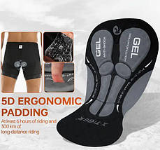 Велошорти X-tiger з гелевим памперсом 2 см (5D GEL), фото 5
