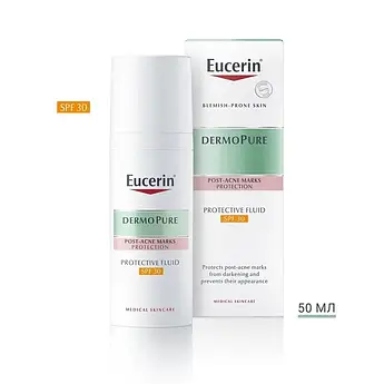 Флюїд для обличчя Eucerin Dermo Pure SPF30 захисний для проблемної шкіри, 66868 50 мл