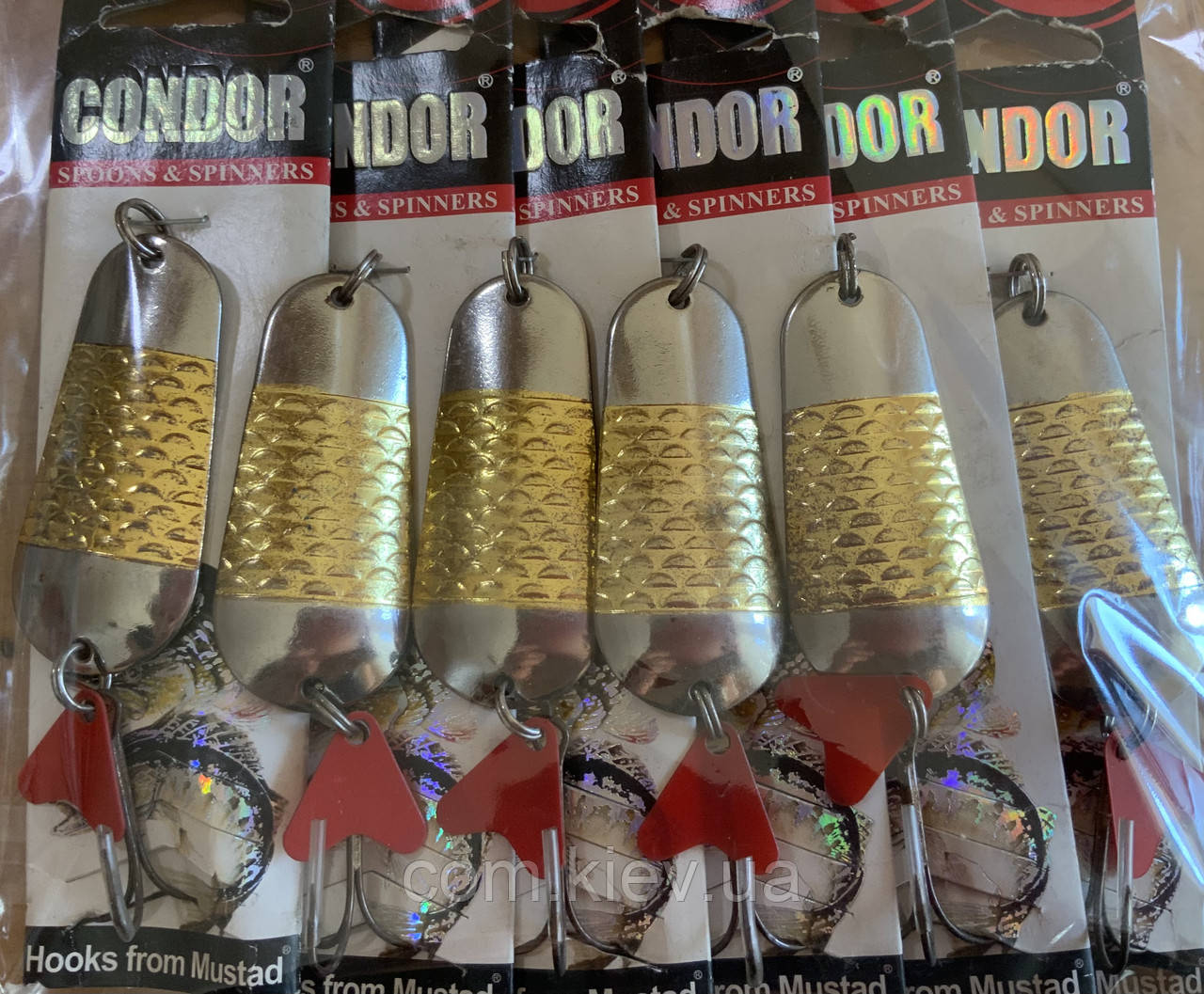 Блешня. що коливається (колебалка) 24 г / 65 мм Condor Gold/Silver, фото 1