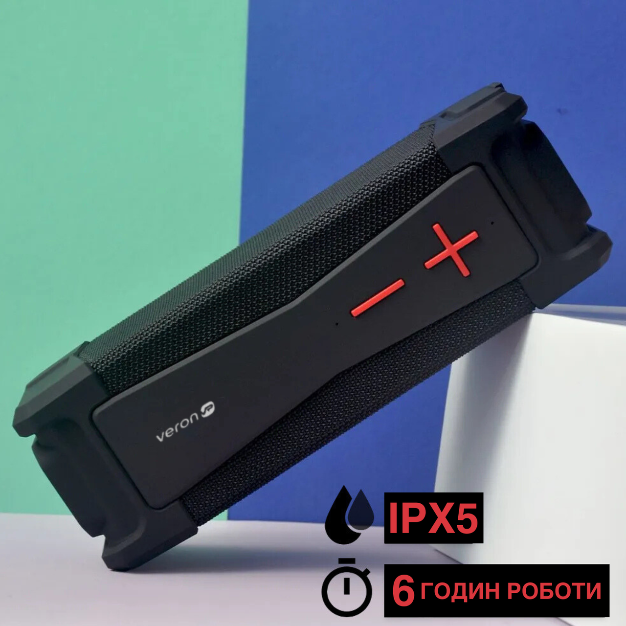 Портативна бездротова Bluetooth-колонка Veron BS6 TWS Speaker 4000 mAh