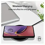 Силіконовий чохол з мікрофіброю для Motorola Moto G84, фото 4
