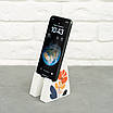 Підставка для телефону "Квіткові барви" (дерев'яна, біла), фото 4