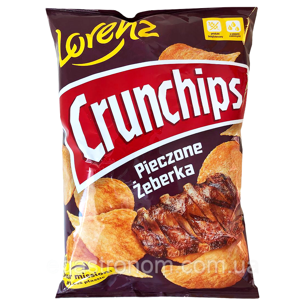 Чипси запечені реберця Лоренц Lorenz crunchips 140g 20шт/ящ (Код: 00-00017564)