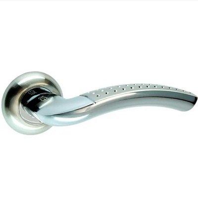 Ручка на розетці KEDR HR07.026 сатин/хром, фото 1