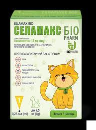 Селамакс Біо 0,25 мл - краплі для котів до 2,5 кг, фото 1