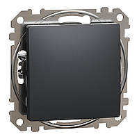 Вимикач 1 клавішний Sedna Design чорний