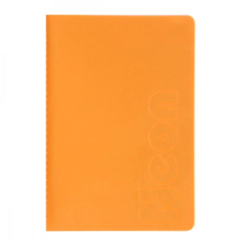 Блокнот А5 80л # BuroMAXВМ24822180-11NEON PVC помаранчевий 644683