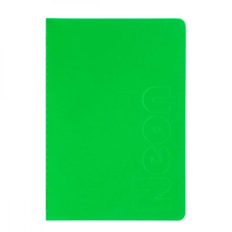 Блокнот А5 80л # BuroMAXВМ24822180-04 NEON PVC зелений 644680