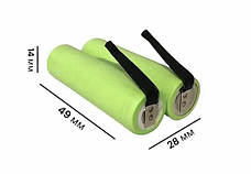 Аккумулятор до машинок для стрижки Zelmer 2.4V 2000 mAh АА Ni-MH, фото 4