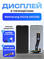 Оригінальний екран для Samsung A02s (A025) з матрицею та сенсором , Дисплейний модуль на Самсунг А02с