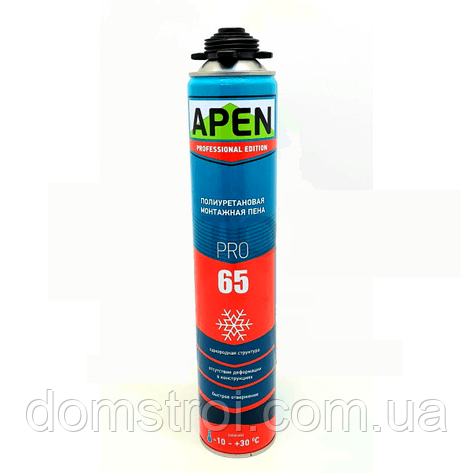 Піна професійна монтажна APEN PRO 65 (860 мл) зимова ❄, фото 1