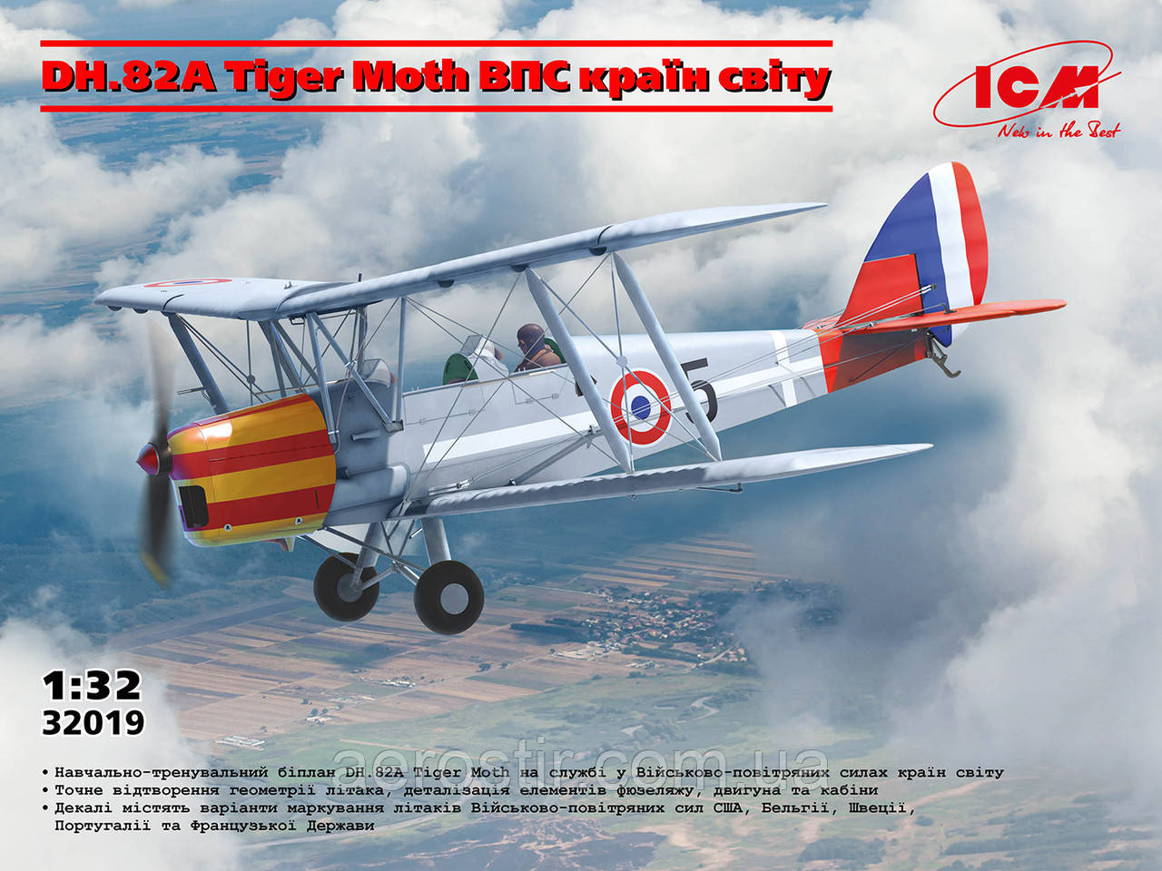 DH.82A Tiger Moth 1/32 ICM 32019
