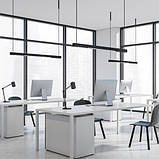 Світлодіодний лінійний світильник Ardero AL4031 40 Вт 5000 K чорний, фото 3