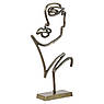 Статуетка металева в оригінальному дизайні «Обличчя» Light&Living, фото 4