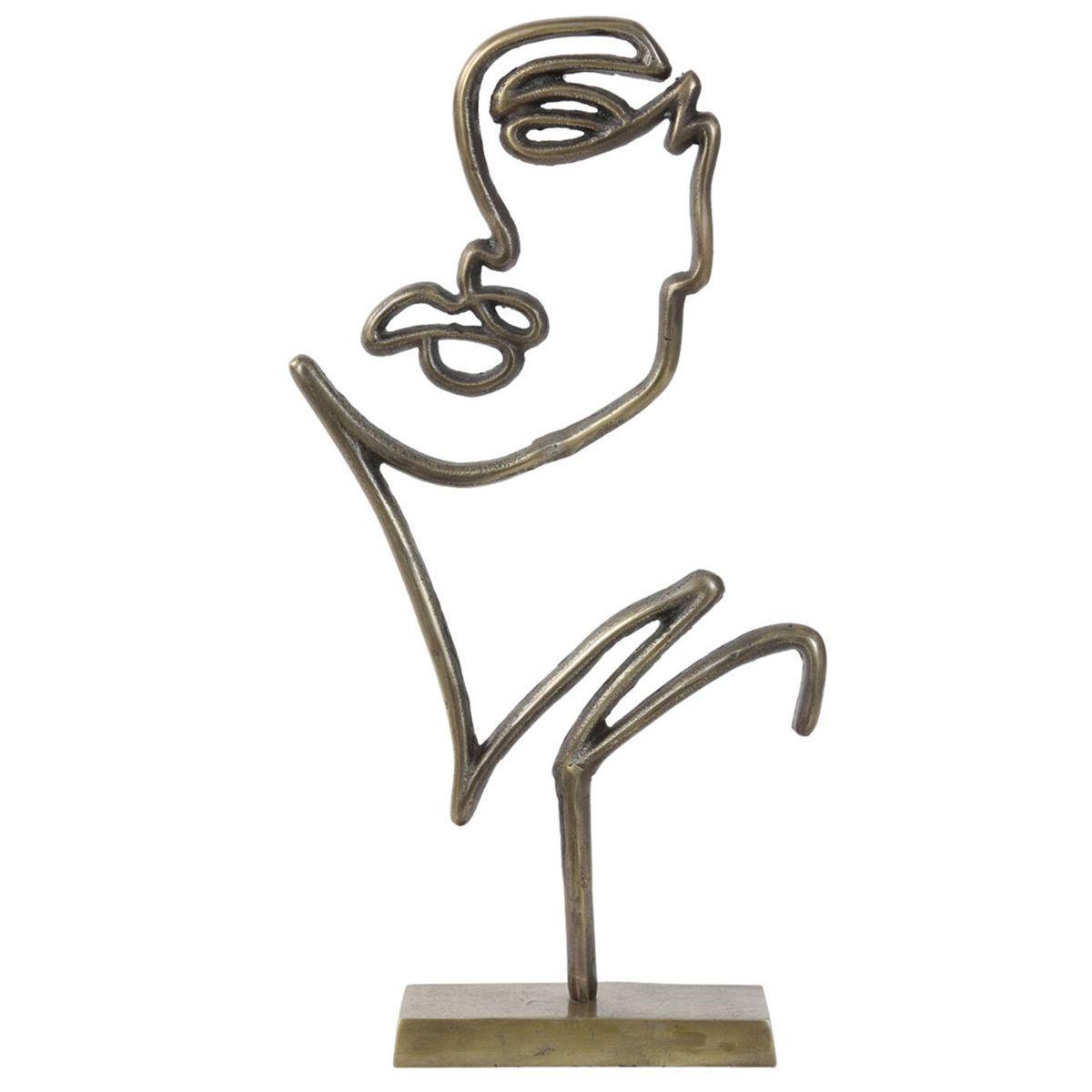 Статуетка металева в оригінальному дизайні «Обличчя» Light&Living, фото 1