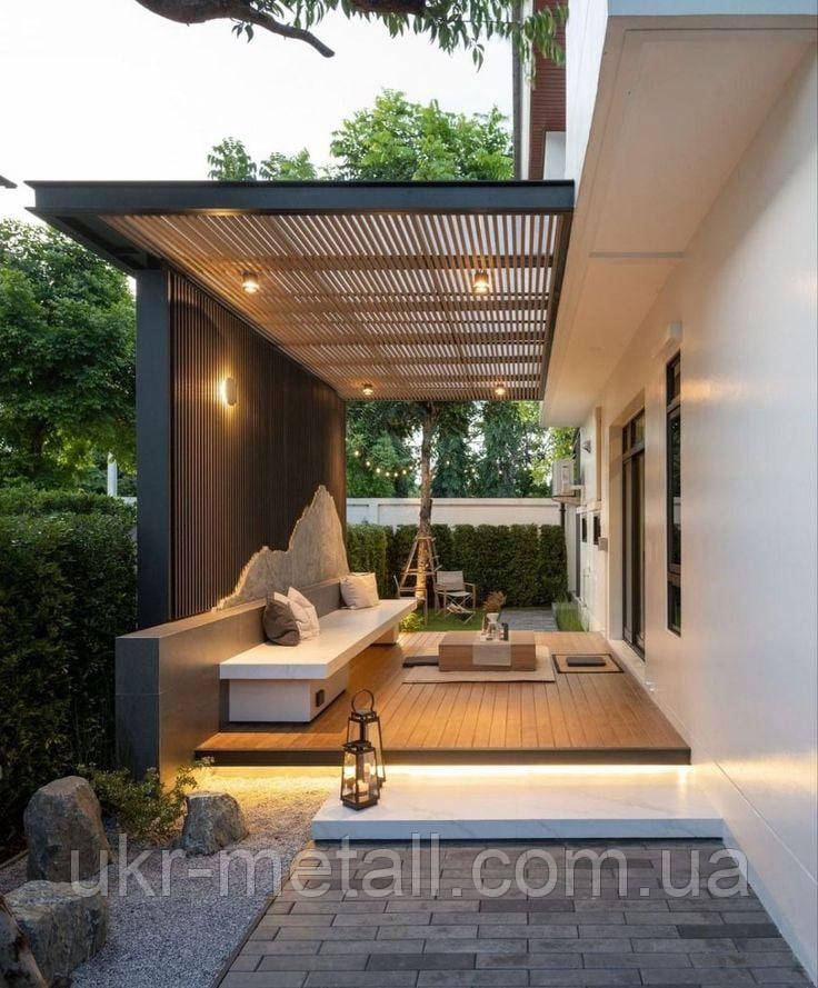 Тераса в сучасному стилі будівництво під ключ, фото 1