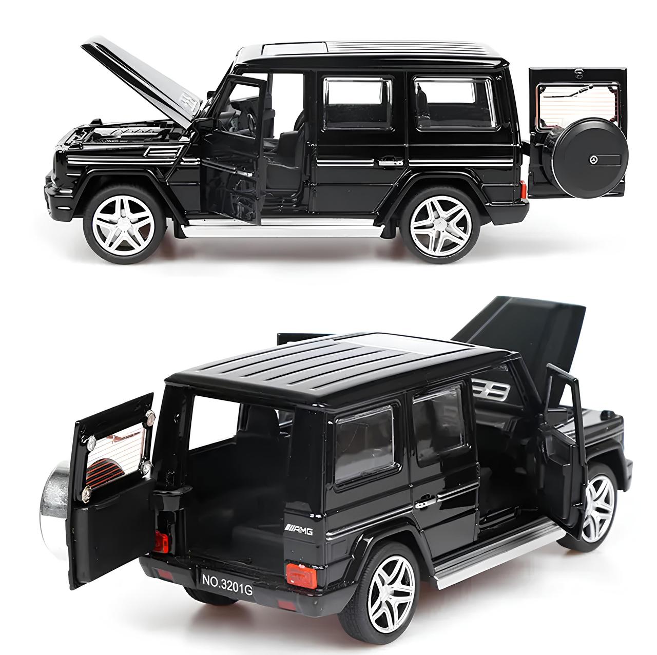 Модель автомобіля Mercedes AMG G65 масштаб 1:32 з фарами, що світяться