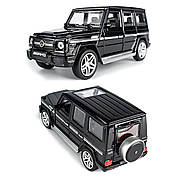 Модель автомобіля Mercedes AMG G65 чорна 1:32 — металева інерційна машинка з відкриванням дверей і підсвіткою фар