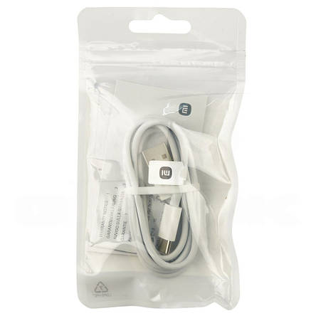 Кабель Xiaomi USB To Type-C 1m White, фото 3