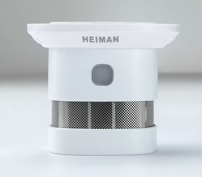 Міні-детектор диму Heiman з сигналізацією диму та фотоелектричним датчиком