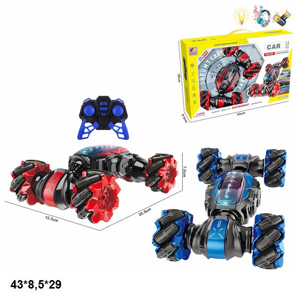 Р.К.Всюдихід-трюкач twist CX-86 акум.USB.муз.світ.дрифт.2кол.кор.43*8,5*29 /24/