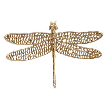 Декор на стіну металевий у золотистому кольорі «Бабка» Light&Living