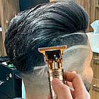 Тример для волосся (4 насадки) + Зарядка для батареї, T9 / Окантовочна машинка / Машинка для стрижки волосся, фото 2