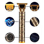 Тример для волосся (4 насадки) + Зарядка для батареї, T9 / Окантовочна машинка / Машинка для стрижки волосся, фото 6