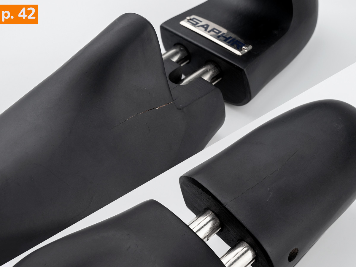 УЦІНКА - Формотримач для взуття Saphir Black Edition Mat р.42 з натурального дерева (2816), фото 1