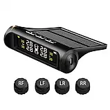 Система контролю тиску в шинах TPMS+SOLAR 4 зовнішні датчики монітор акумуляторна USB сонячна панель, фото 3