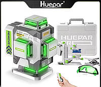 4D лазерний рівень Huepar ZK04CG PRO нівелір металеві вежі пульт батарея 8000mAh