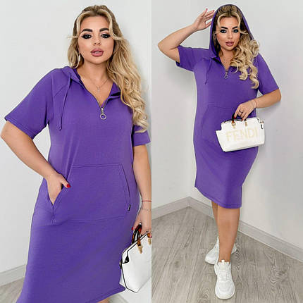 Літня сукня в спортивному стилі батал Розміри: 48-50, 52-54, 56-58, 60-62, 64-66, фото 1