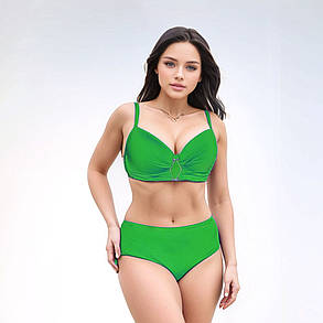 ОПТКупальник Fuba 25802 зеленый (В НАЛИЧИИ ТОЛЬКО 48 50 52 54 56 УКР р-ры), фото 1