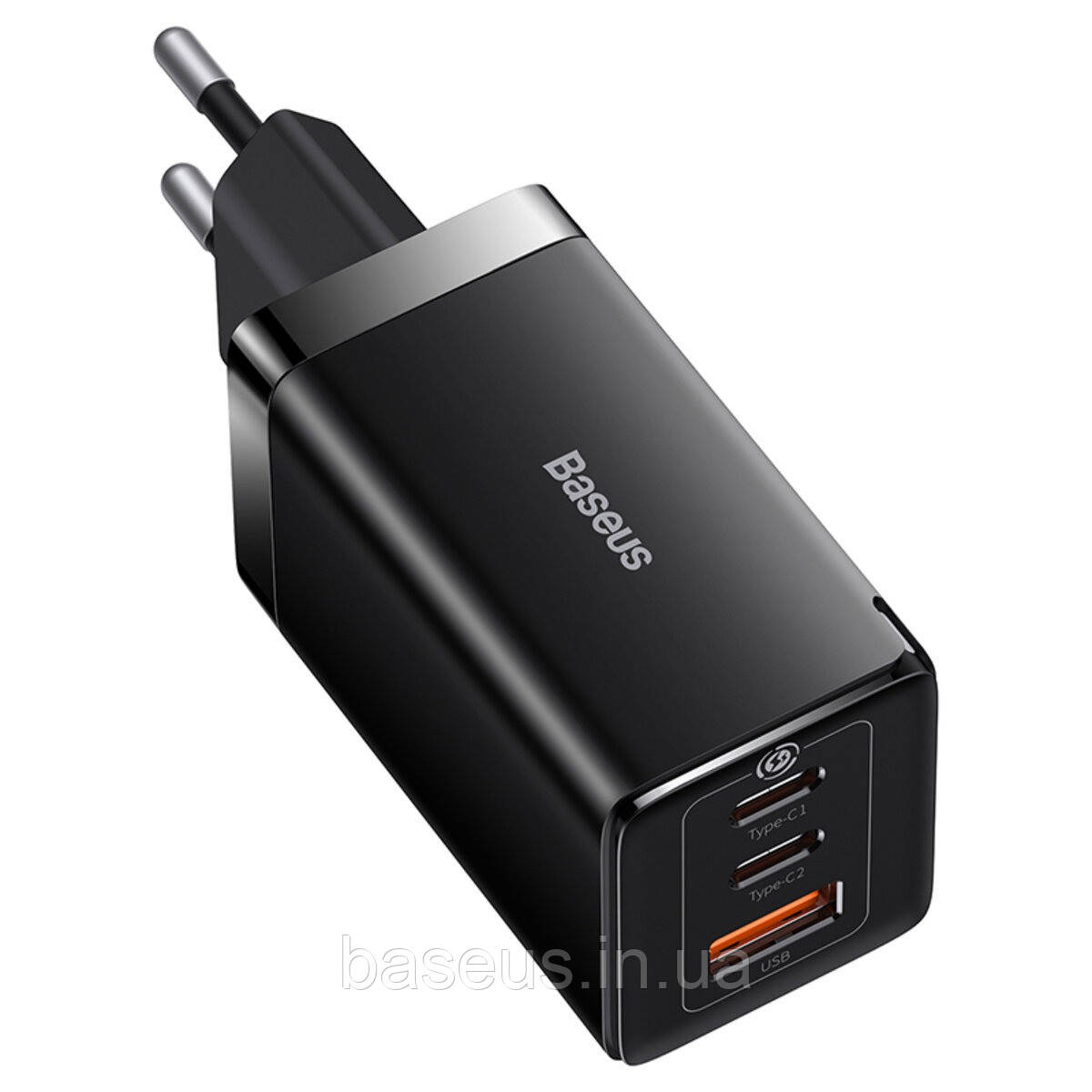 МЗП Baseus GaN5 Pro 65W (2 Type-С+USB ) + Кабель Type-C to Type-C 100W (1m)