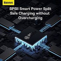 МЗП Baseus GaN5 Pro 65W (2 Type-С+USB ) + Кабель Type-C to Type-C 100W (1m), фото 11