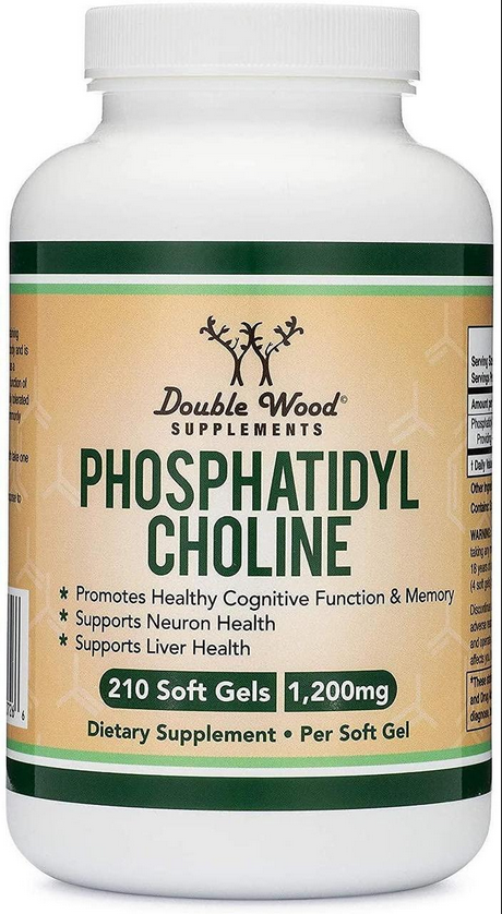 Фосфатидилхолин Double Wood Supplements Phosphatidylcholine Complex 1200 mg 210 softgels