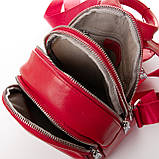 Жіночий рюкзак -сумка, натуральна шкіра Alex Rai 17*23*13, фото 3