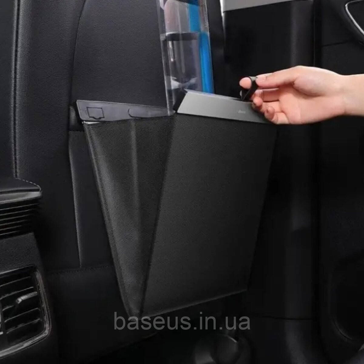 Автомобільний органайзер Baseus Large Garbage Bag for Back Seat of Cars Black (CRLJD-A01), фото 1
