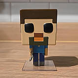 Фігурка Стів. Фанко Поп Майнкрафт. Funko POP Minecraft. Статуетка Стів (Steve) з гри Майнкрафт 10 см, фото 5