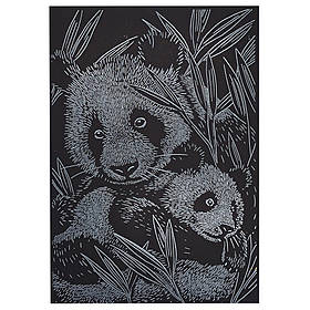 Гравюра А5 "Панди" Danko Toys ГрА5с-33 економ варіант у пакеті 21 х 14,8 см, Toyman