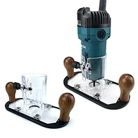 База для фрезера з двома дерев'яними ручками для зручного керування