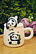 Чашка "Панда", 400 мл (колір - беж), фото 5