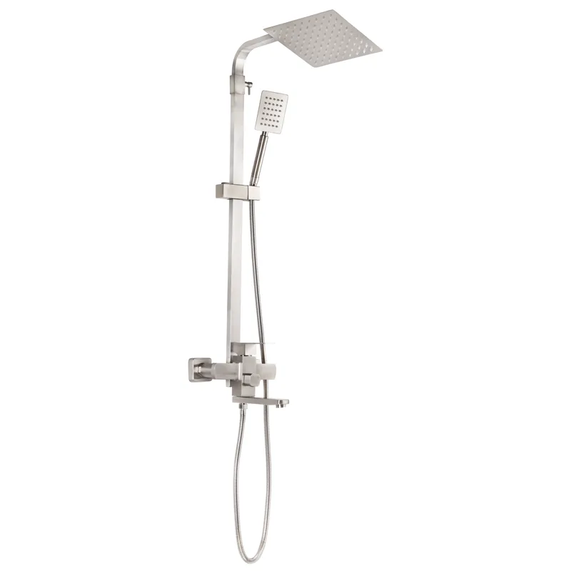 Душова колона зі змішувачем з нерж. стали SUS304 ZERIX KUB-009-J (ZX3166), фото 1