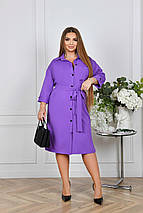 Літня сукня-сорочка батал Розміри: 48-50, 52-54, 56-58, 60-62, 64-66, фото 3