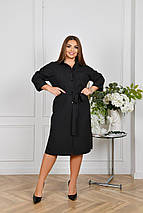 Літня сукня-сорочка батал Розміри: 48-50, 52-54, 56-58, 60-62, 64-66, фото 2