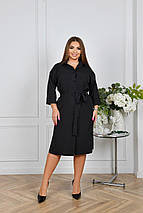 Літня сукня-сорочка батал Розміри: 48-50, 52-54, 56-58, 60-62, 64-66, фото 4