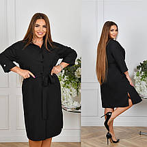 Літня сукня-сорочка батал Розміри: 48-50, 52-54, 56-58, 60-62, 64-66, фото 5