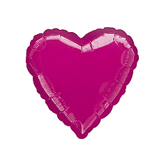 18" ANAGRAM-АН 064 СЕРЦЕ Металік Фуксія | Fuchsia | 11566