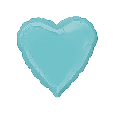 18" ANAGRAM-АН 060 СЕРЦЕ Пастель Robins Egg - Блакитне | Robins Egg Blue | 23015